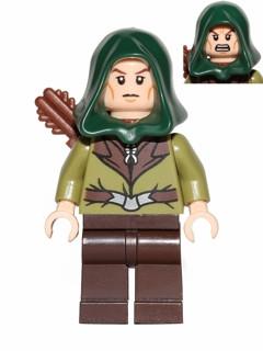 LEGO Minifigure-Mirkwood Elf Guard with Hood-The Hobbit and the Lord of the Rings / The Hobbit-LOR026-Creative Brick Builders